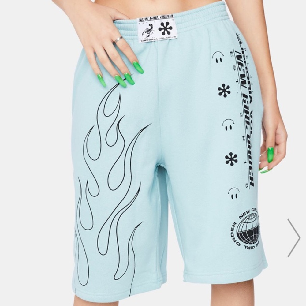 Blue Flame Sport Shorts
